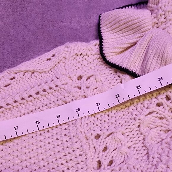 En Saison Long Sleeve 1x Black & White scoop neck sweater - Picture 9 of 14